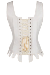 Steel Boned Historically Inspired Corset with Front and Rear Lacing