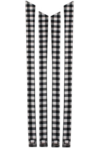 Dahlia Shoulder Strap Black Gingham Cotton